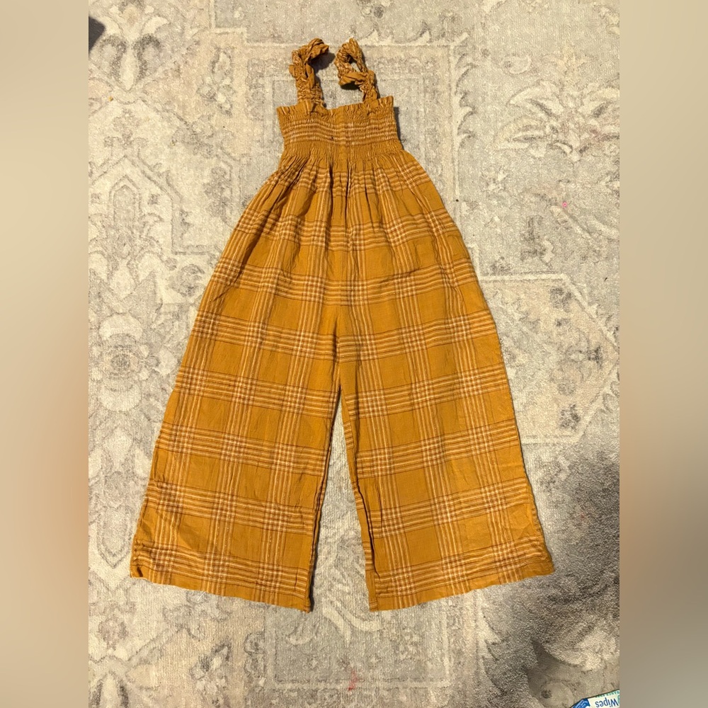 Bebe organic plaid jumper size 6y